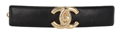 Chanel CC Turn Lock Hair Clip, front view